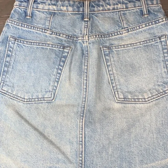 Helmut Lang Denim Mini Skirt Size 28 Medium Blue Wash - Picture 6 of 13